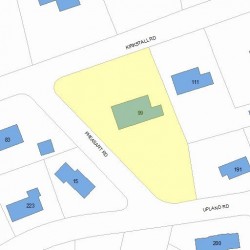 99 Kirkstall Rd, Newton, MA 02460 plot plan