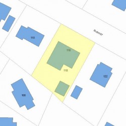 118 Elgin St, Newton, MA 02459 plot plan