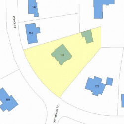 158 Prince St, Newton, MA 02465 plot plan