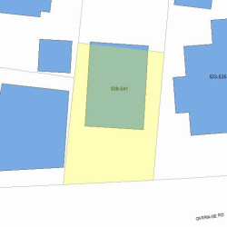 539 Commonwealth Ave, Newton, MA 02459 plot plan