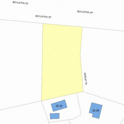 502 Boylston St, Newton, MA 02459 plot plan