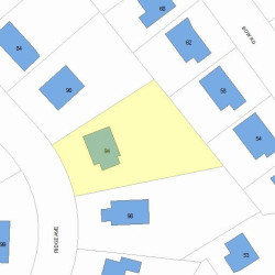 94 Ridge Ave, Newton, MA 02459 plot plan