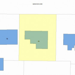 64 Hancock Ave, Newton, MA 02459 plot plan