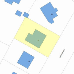 25 Dearborn St, Newton, MA 02465 plot plan