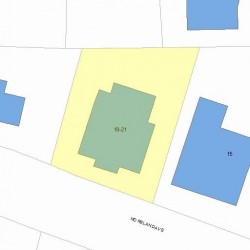 19 Moreland Ave, Newton, MA 02459 plot plan