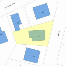 15 Rowe St, Newton, MA 02466 plot plan