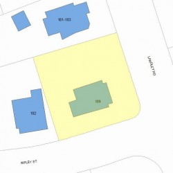 189 Langley Rd, Newton, MA 02459 plot plan