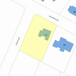 283 Woodland Rd, Newton, MA 02466 plot plan