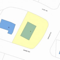 6 Brandeis Rd, Newton, MA 02459 plot plan