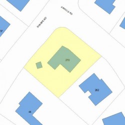 270 Arnold Rd, Newton, MA 02459 plot plan