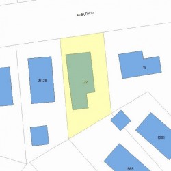 22 Auburn St, Newton, MA 02465 plot plan