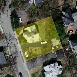 102 Webster Park, Newton, MA 02465 aerial view