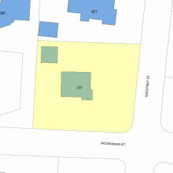 389 Woodward St, Newton, MA 02468 plot plan