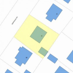 14 Arapahoe Rd, Newton, MA 02465 plot plan