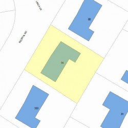 94 Selwyn Rd, Newton, MA 02461 plot plan