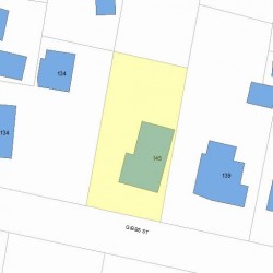 145 Gibbs St, Newton, MA 02459 plot plan