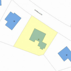 81 Intervale Rd, Newton, MA 02459 plot plan