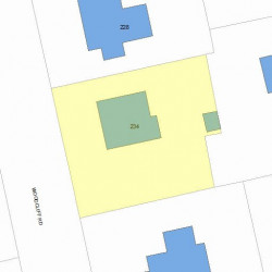 234 Woodcliff Rd, Newton, MA 02461 plot plan