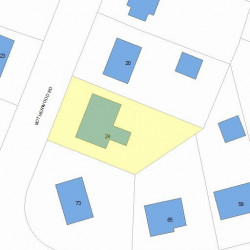 24 Rotherwood Rd, Newton, MA 02459 plot plan