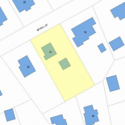 26 Sewall St, Newton, MA 02465 plot plan