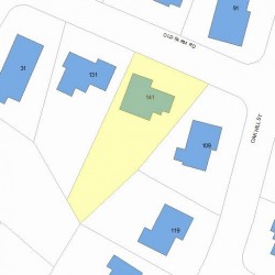 141 Old Farm Rd, Newton, MA 02459 plot plan