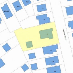 15 Harrington St, Newton, MA 02460 plot plan