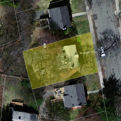 25 Allen Ave, Newton, MA 02468 aerial view
