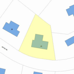 40 Ridge Rd, Newton, MA 02468 plot plan