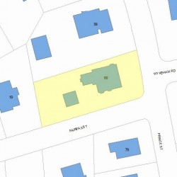 69 Prince St, Newton, MA 02465 plot plan