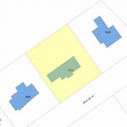 1553 Beacon St, Newton, MA 02468 plot plan