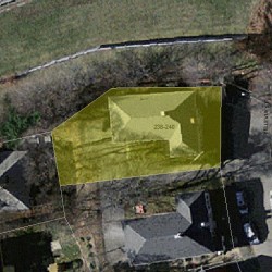 238 Bellevue St, Newton, MA 02458 aerial view