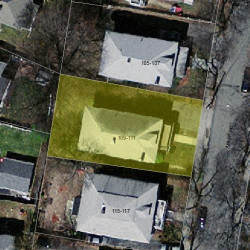 111 Adena Rd, Newton, MA 02465 aerial view