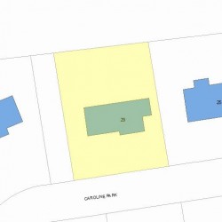 29 Caroline Park, Newton, MA 02468 plot plan