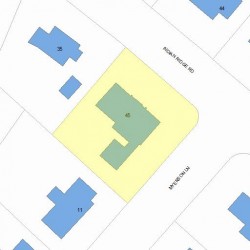 45 Indian Ridge Rd, Newton, MA 02459 plot plan