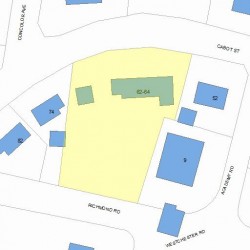 62 Cabot St, Newton, MA 02458 plot plan