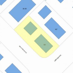 151 Linwood Ave, Newton, MA 02460 plot plan