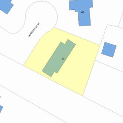 46 Homestead St, Newton, MA 02468 plot plan