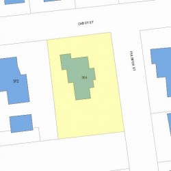 364 Cabot St, Newton, MA 02460 plot plan