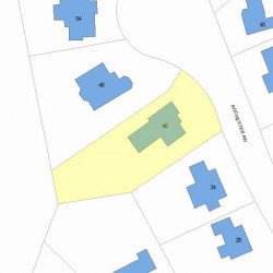 40 Rochester Rd, Newton, MA 02458 plot plan