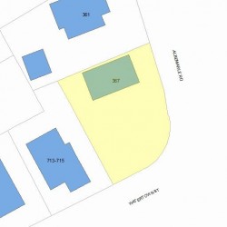 367 Albemarle Rd, Newton, MA 02460 plot plan