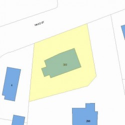 300 Ward St, Newton, MA 02459 plot plan