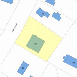 100 Lexington St, Newton, MA 02466 plot plan