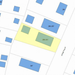 301 Lexington St, Newton, MA 02466 plot plan