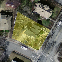 1471 Centre St, Newton, MA 02461 aerial view