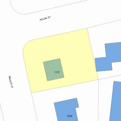 1326 Walnut St, Newton, MA 02461 plot plan