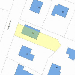 34 Cummings Rd, Newton, MA 02459 plot plan