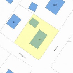 77 Central St, Newton, MA 02466 plot plan