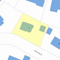 12 Rockledge Rd, Newton, MA 02461 plot plan