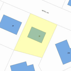 20 Newell Rd, Newton, MA 02466 plot plan