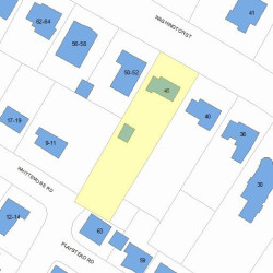 46 Washington St, Newton, MA 02458 plot plan